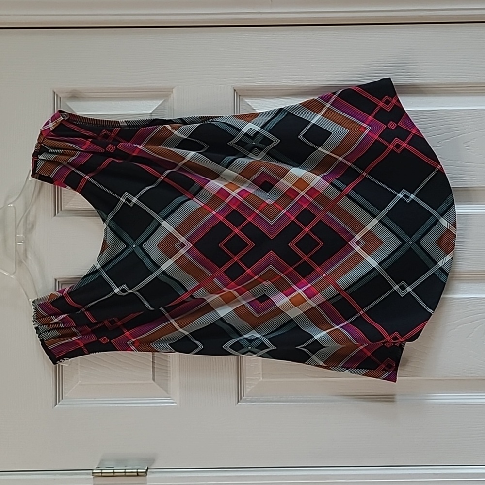 Geometric Sleeveless Top - Sz L